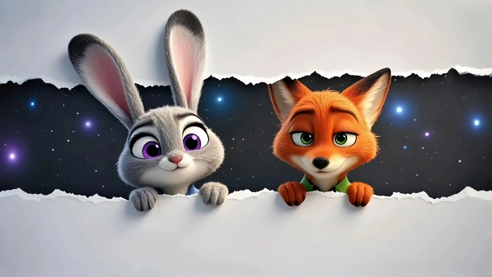 疯狂动物城 朱迪 狐狸尼克 3840×2160 4K 壁纸下载